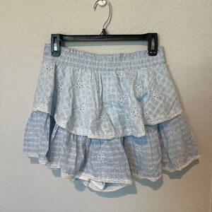 Blue Layered Women's Skort